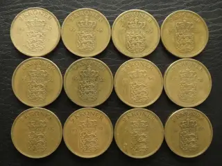 2 kr 1947-1959 Fr. IX komplet serie
