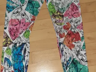 Leggins.fra Nike-Str: Medium-Print:Diamant/sten