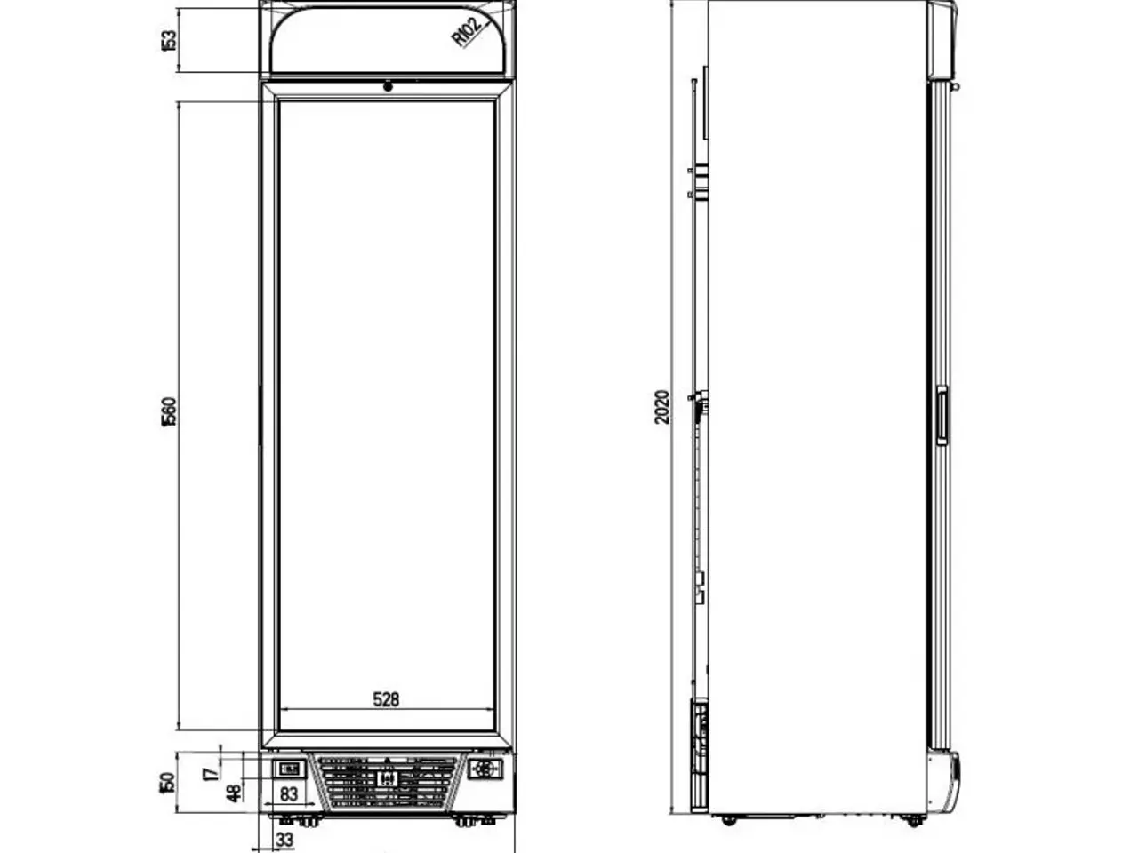Billede 2 - Displayfryseskab 382 L – sort