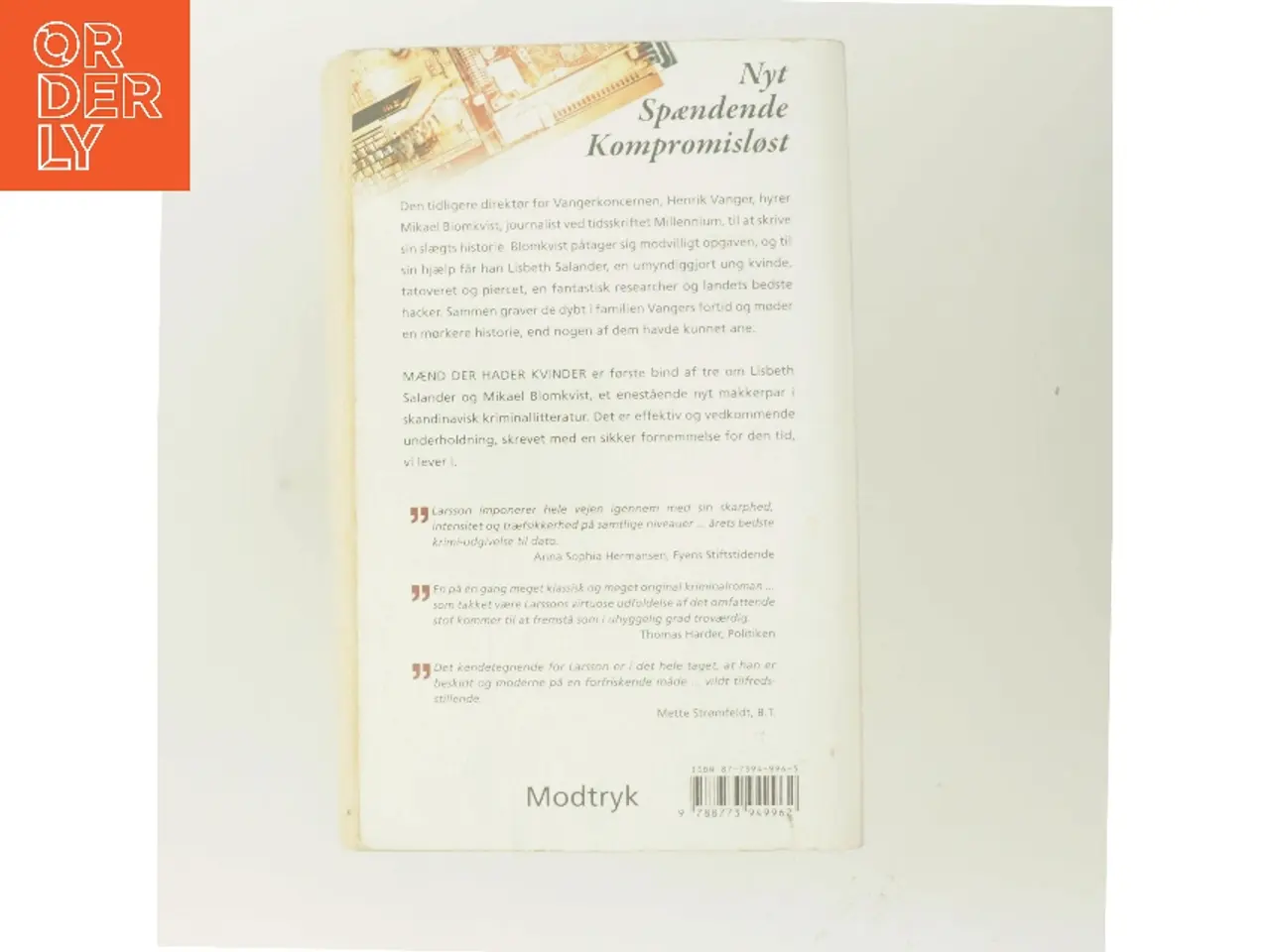 Billede 3 - Mænd der hader kvinder af Stieg Larsson (Bog)
