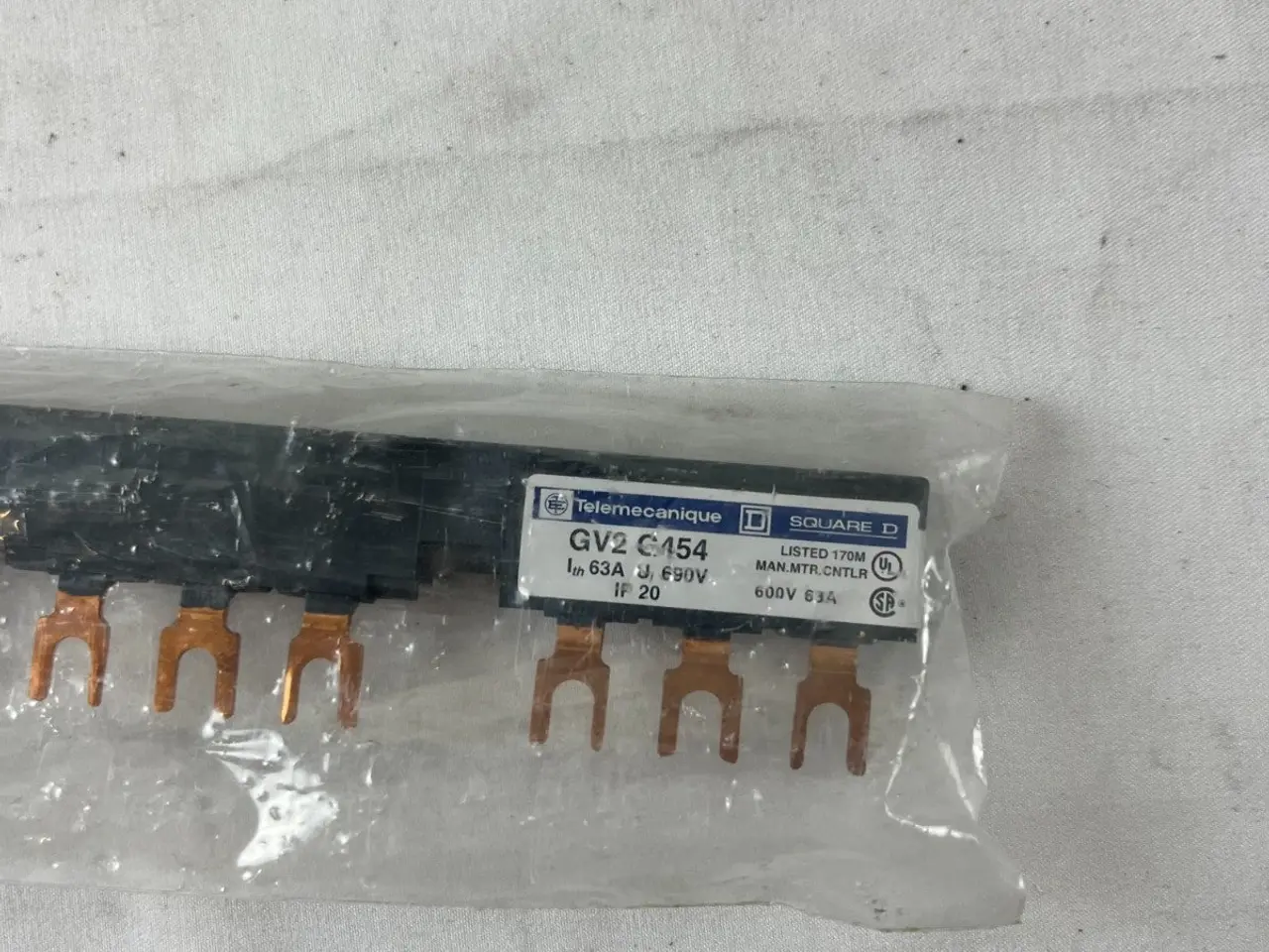 Billede 5 - Telemecanique GV2C154 Busbar Comb stik 3P 63A 690V
