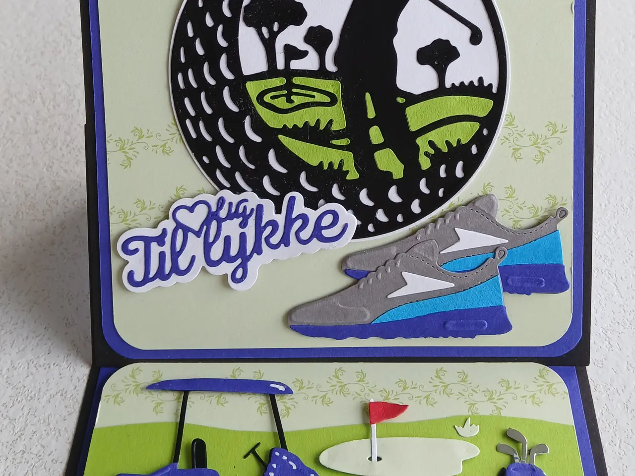 Billede 13 - tillykke kort til golf interesserede sælges