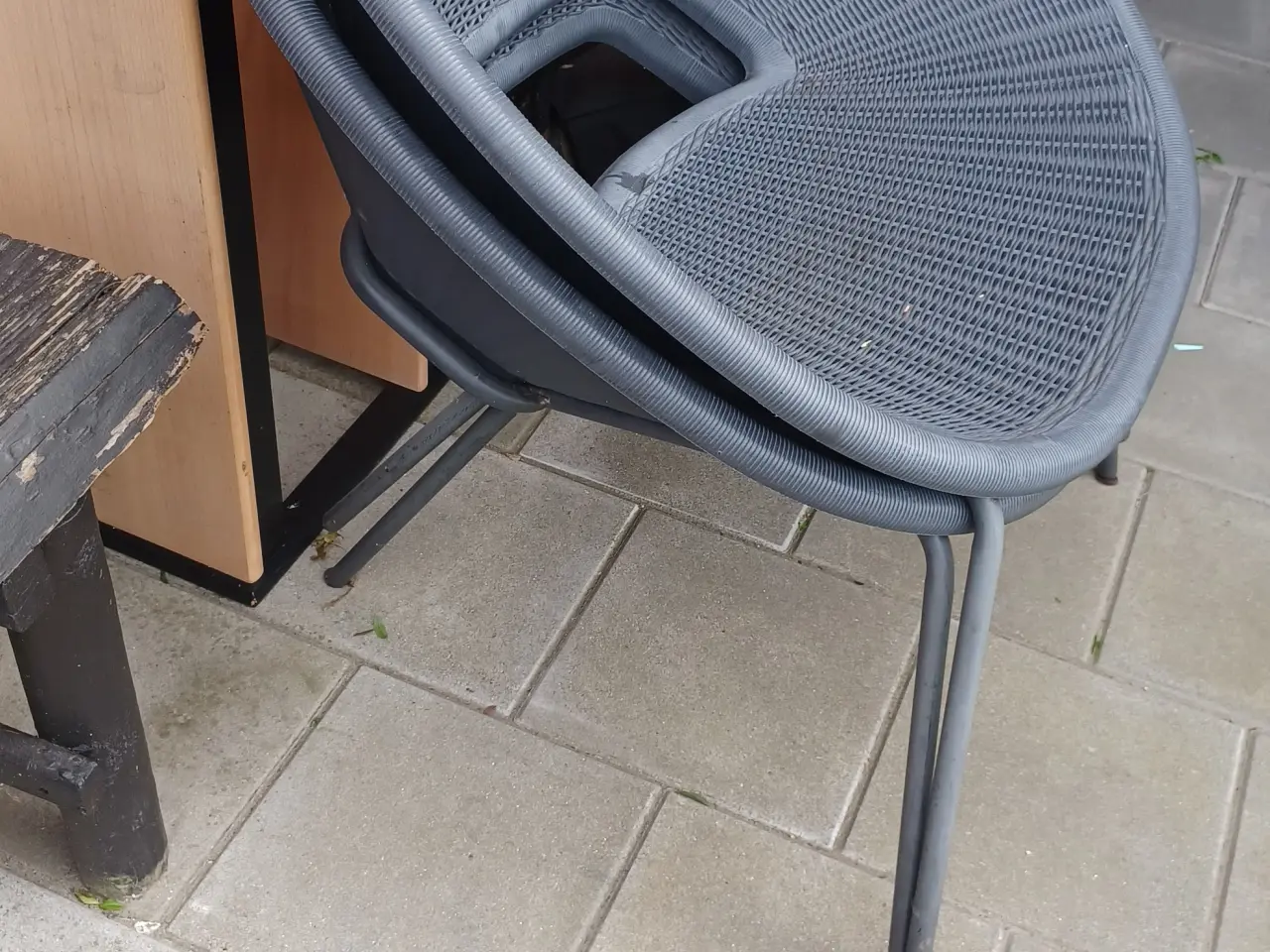 Billede 2 - Kurvestole nest grå 2stk