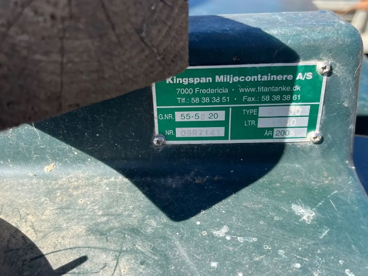 Billede 3 - Kingspan Miljøcontainere A/S Plastfiber tank.Tank R 1500