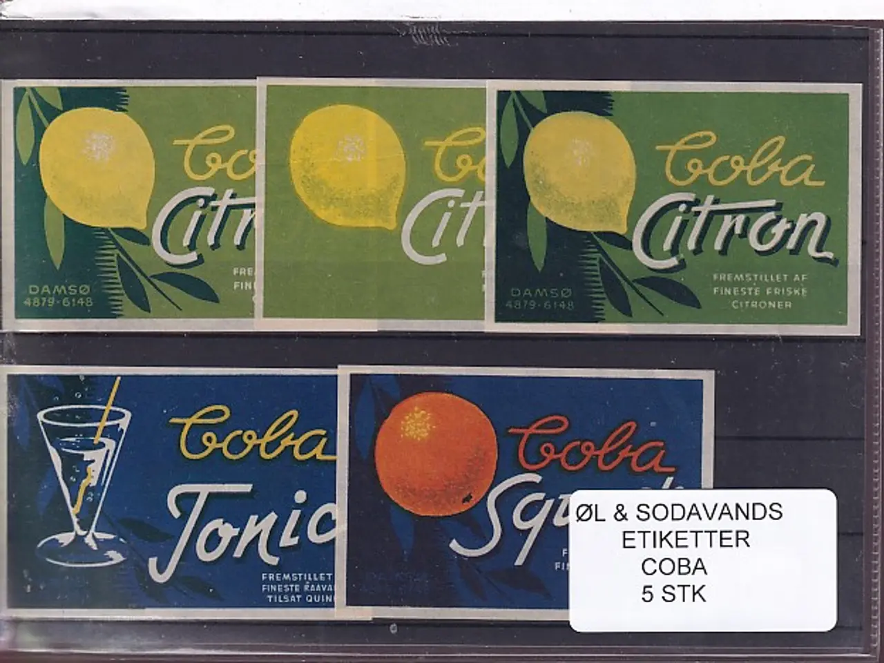 Billede 1 - Øl og Sodavands Etiketter - Coba - 5 Stk.