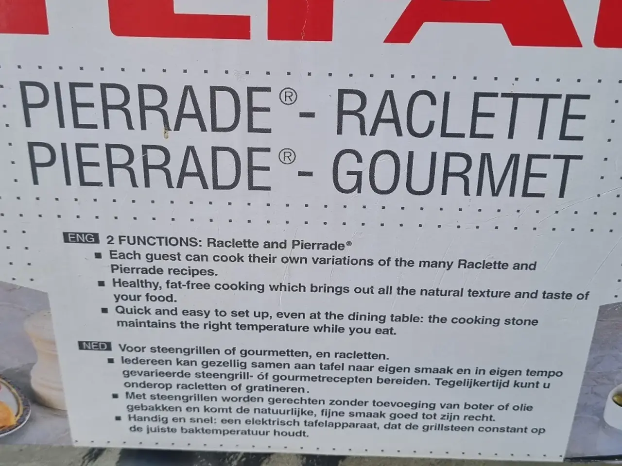 Billede 7 - Tefal raclette til 8 personer stenplade