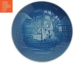 Bing og Grøndahl Juleaftensplatte fra 1976 (str. Ø. 18 cm)