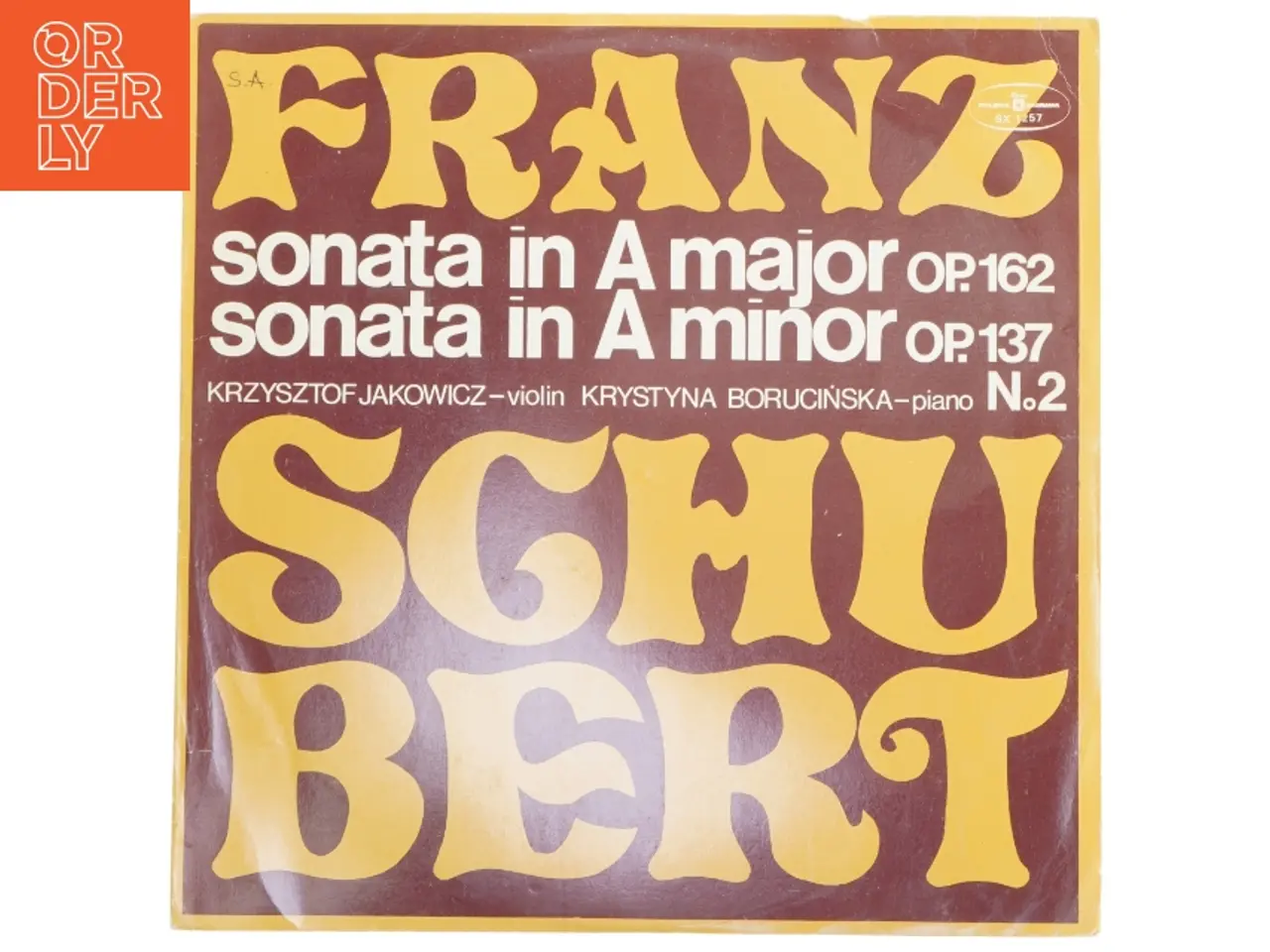 Billede 1 - Franz Schubert LP fra Muza