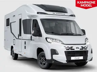 2027 - Adria Coral 650 DL - DK Kampagne Select   PÅ VEJ! Adria Coral 650 DL Select Kampagne! Med Dieselfyr og Kompressor Køleskab.