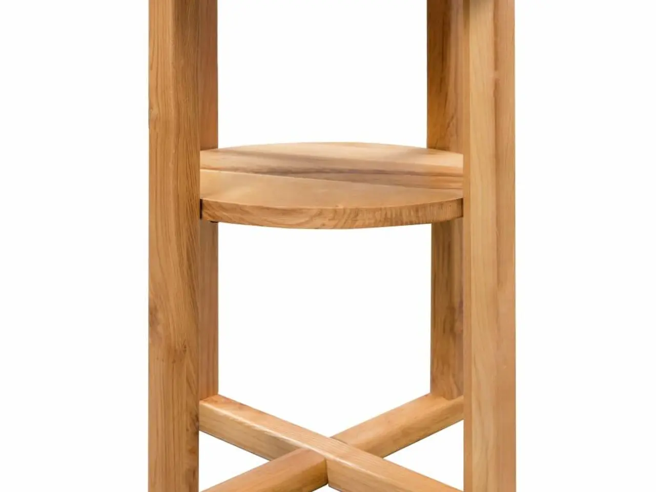 Billede 5 - Sidebord i massivt egetræ 40 x 50 cm - brun