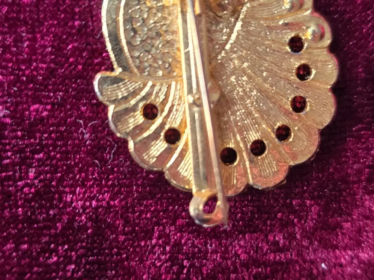 Billede 2 - Smuk vintage Pierrot/maske-broche med rhinsten