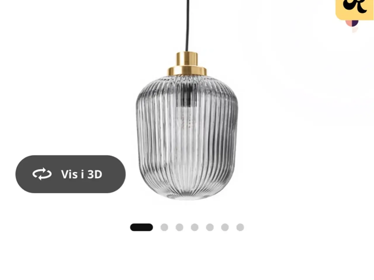 Billede 5 - 2 stk loftlamper mærket Solklint fra Ikea