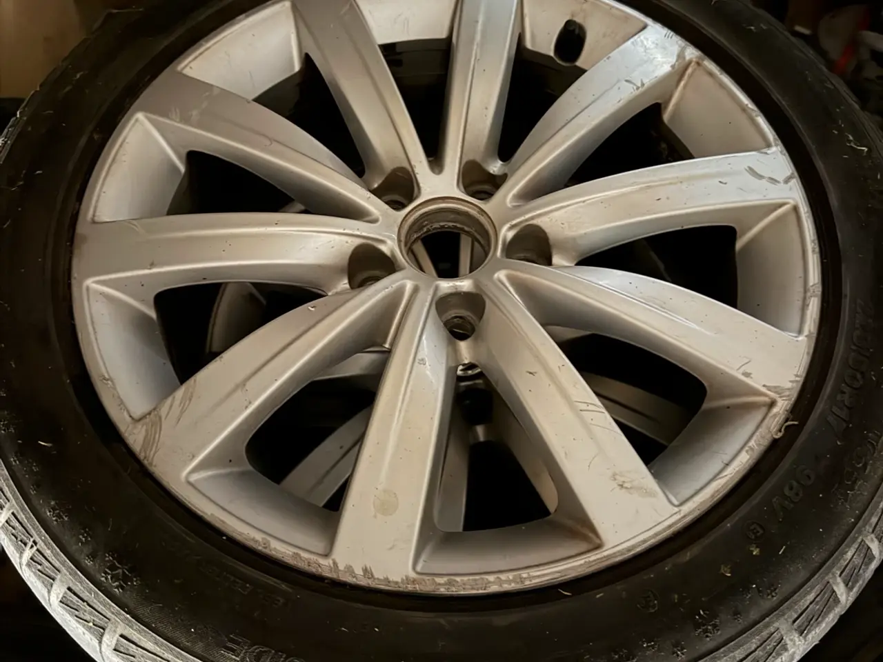 Billede 2 - Originale VW Dover 17” alufælge med sommerdæk