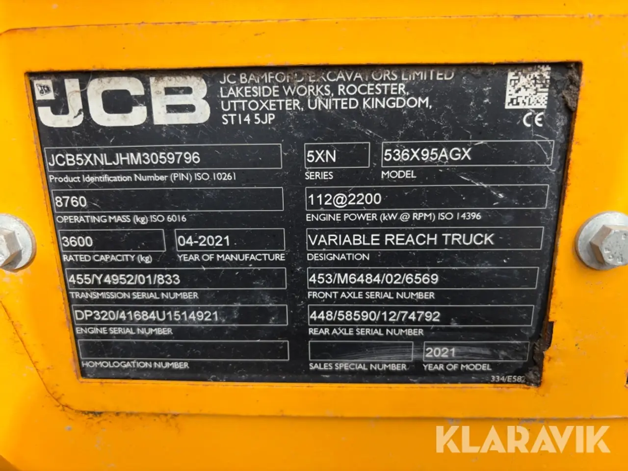 Billede 5 - Teleskoplæsser JCB 536-95