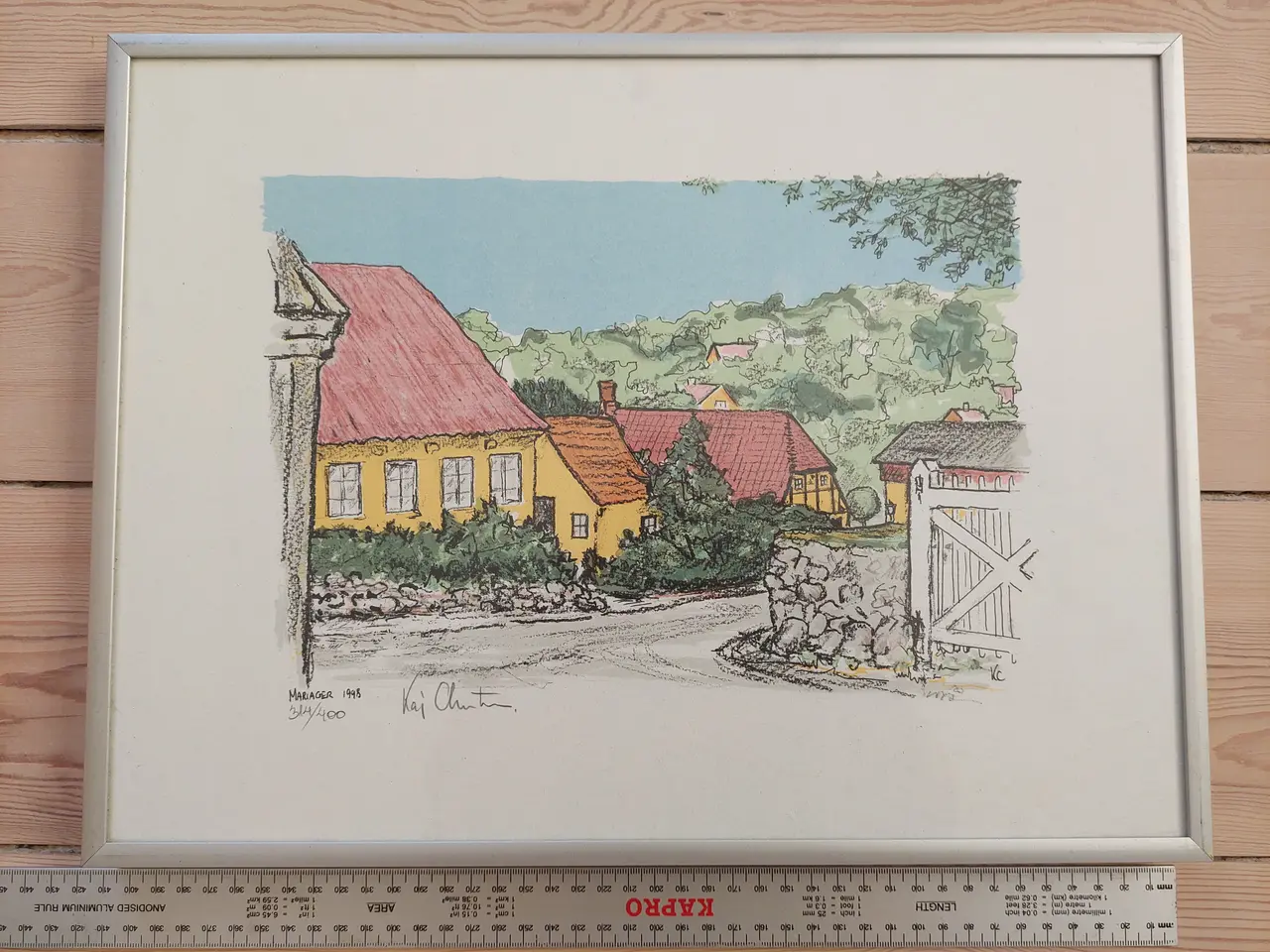Billede 3 - Signeret Kaj Christensen litografi (31x41cm)