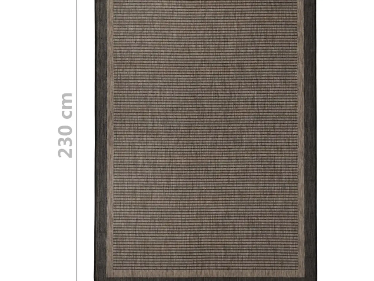 Billede 6 - Fladvævet udendørstæppe 160 × 230 cm - mørkebrun