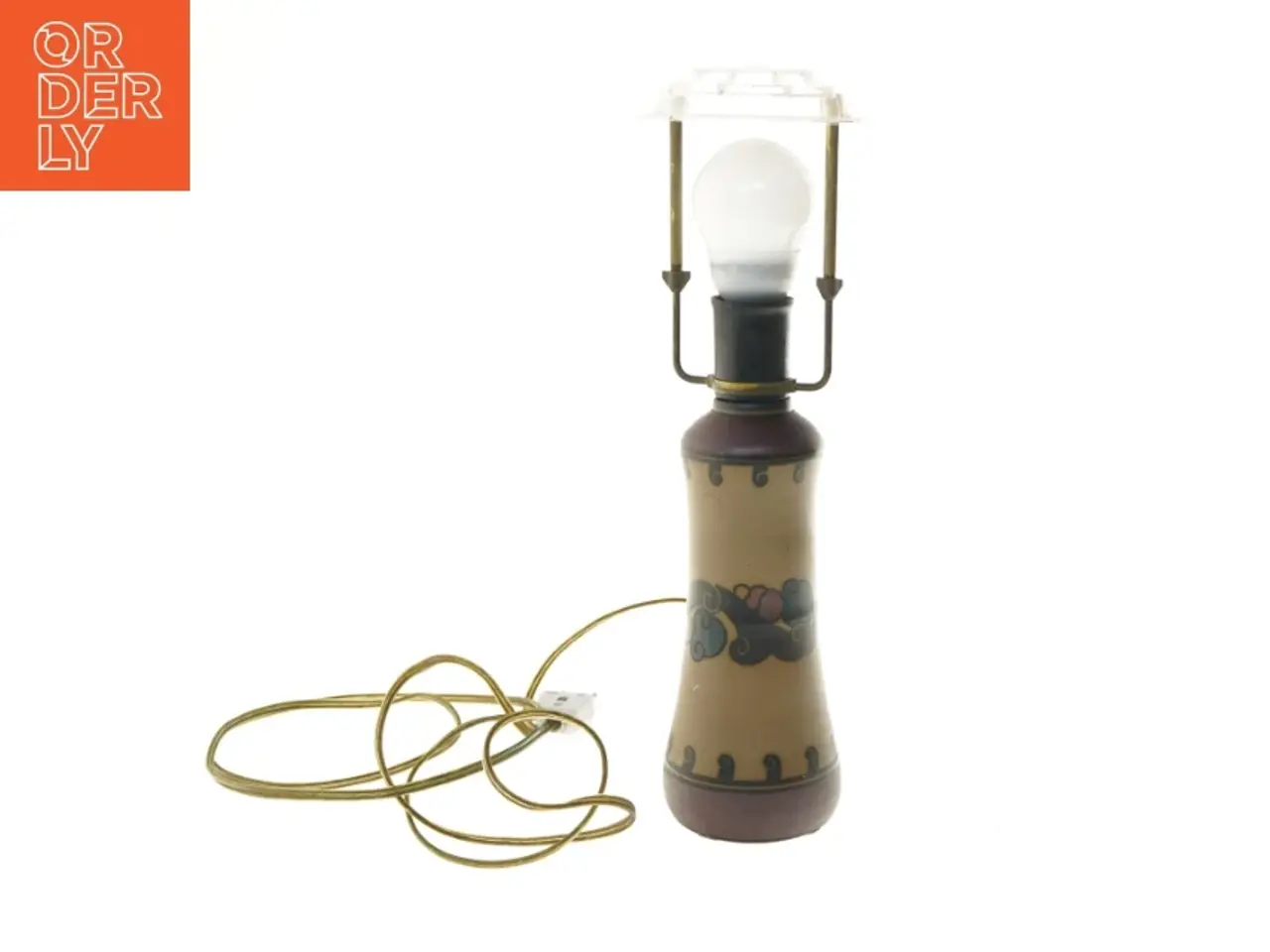 Billede 1 - Dekorativ bordlampe fra. Hjort bornholm(str. 38 cm)