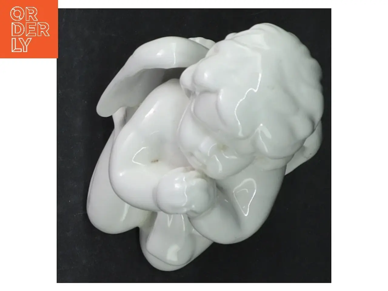 Billede 3 - Hvid porcelæns engel (str. 13 cm)