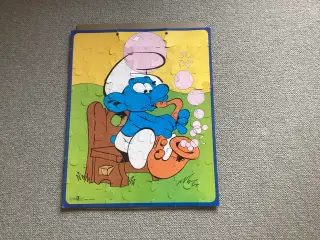 Puslespil smølfe fra peyo 1979, retro
