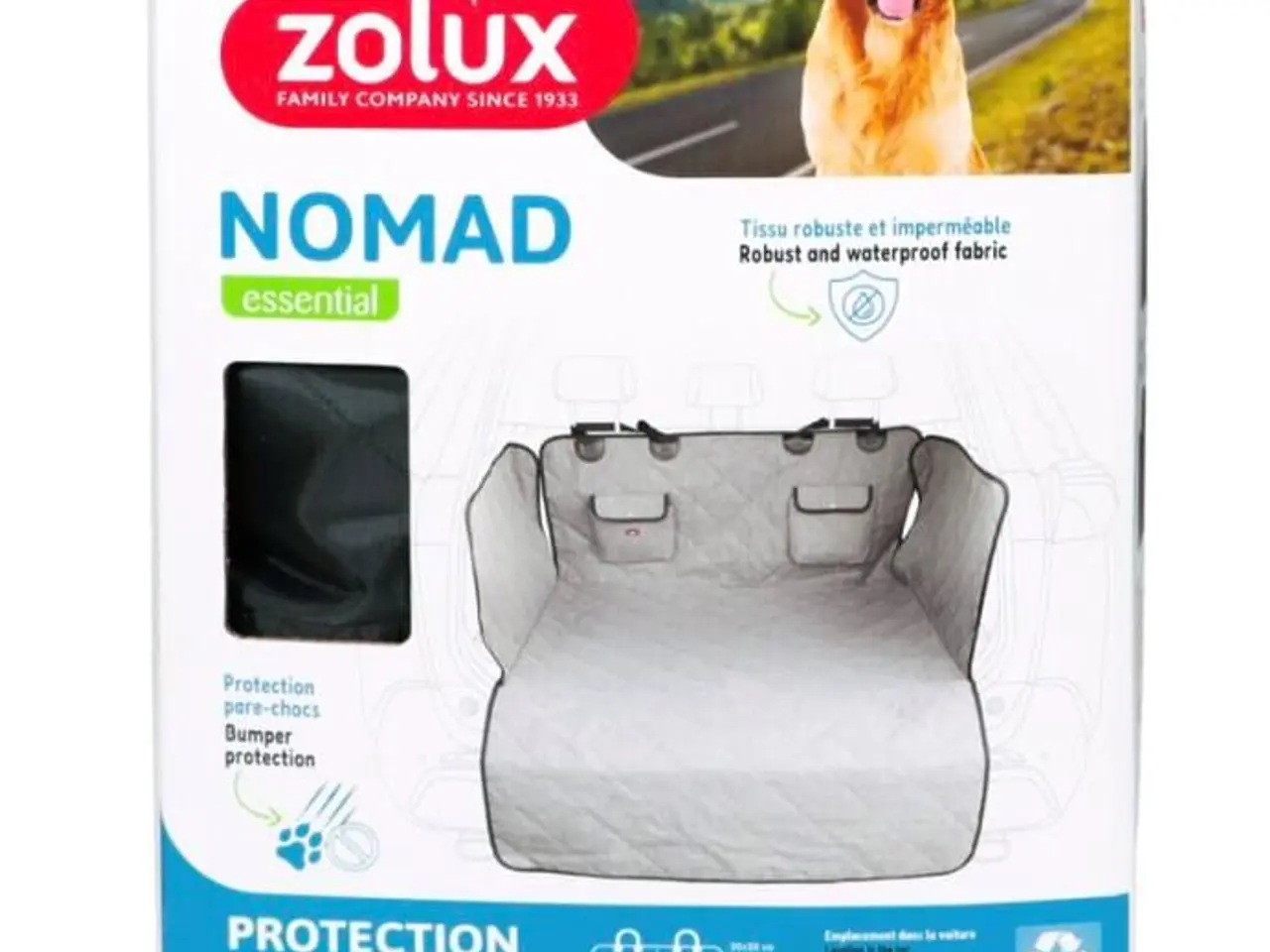 Billede 1 - ZOLUX Nomad bagagerumsbeskytter til hund - grå