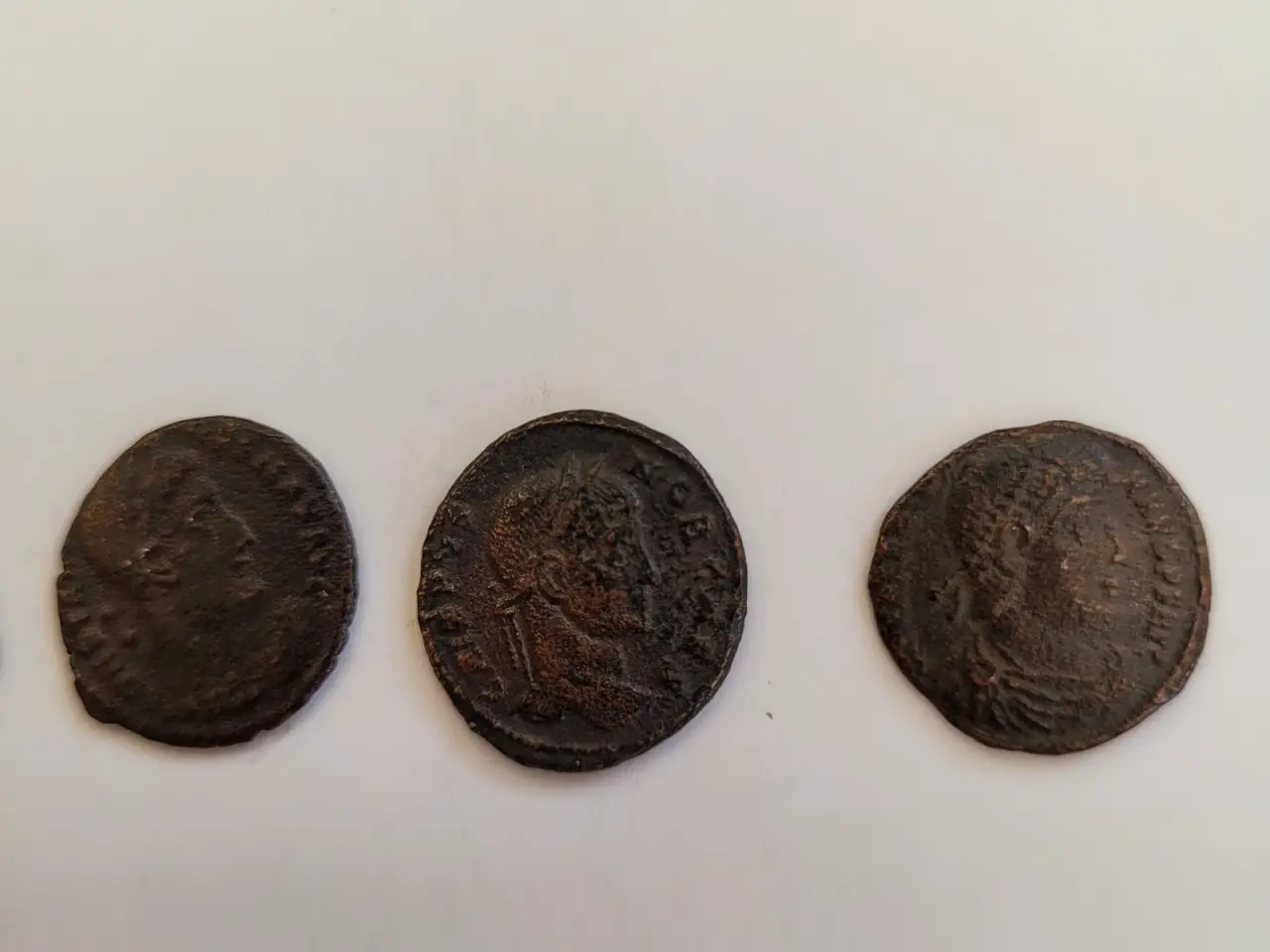 Billede 3 - 5 ægte romerske mønter – ca. 300–400 e.Kr.