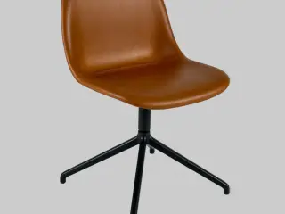 Muuto Fiber Side Chair Stol – Brun Læder