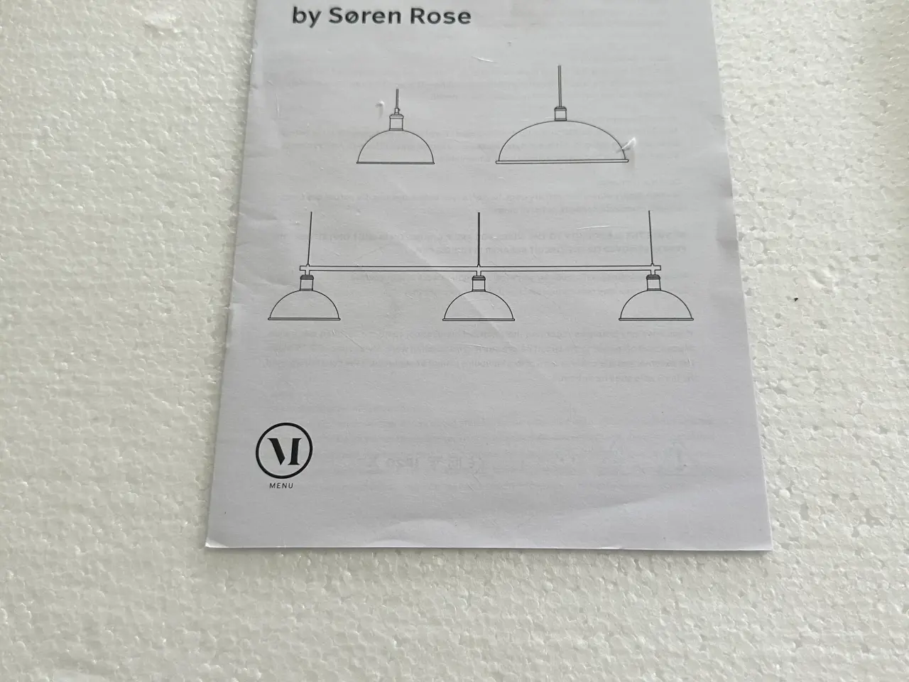 Billede 3 - Menu pendel råhvid. Ny