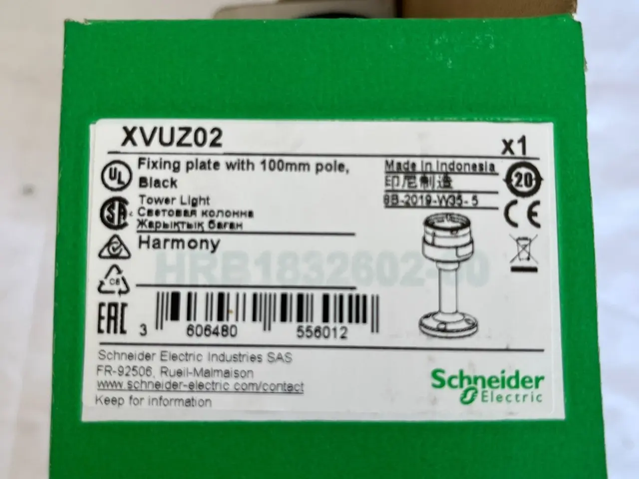 Billede 3 - Schneider Electric XVUZ02 Harmony Fixing Plate