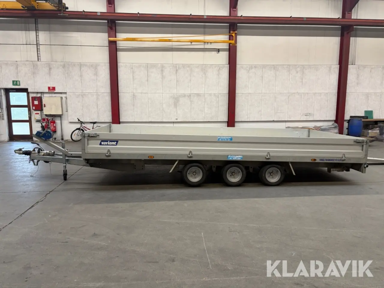 Billede 2 - Maskintrailer Variant 3522L5 - 3.500kg - 3 akslet