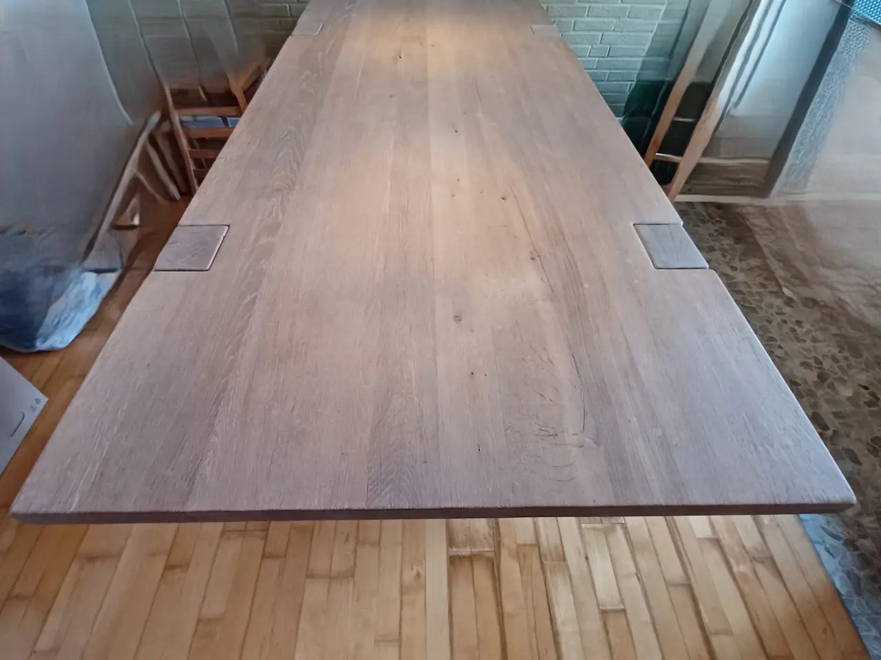 Billede 4 - Rustik spisebord i massiv eg