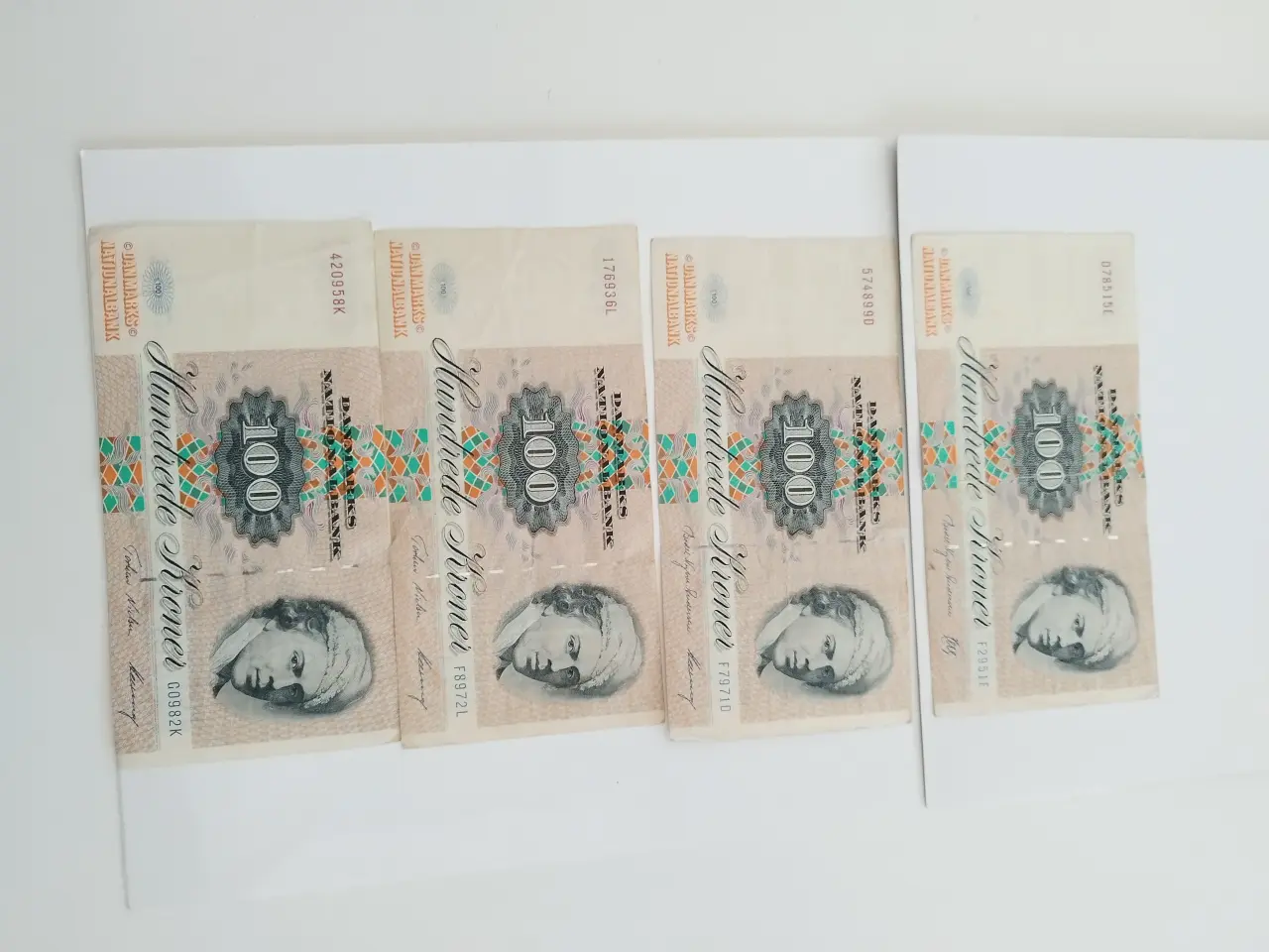 Billede 9 - 100 💯 Hundrede Kroner. 4 STK