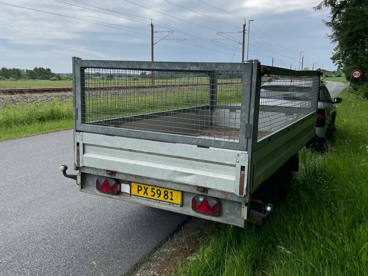 Billede 3 - Brenderup boogie trailer med gittersider 2000 kg )