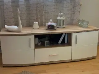 Media - TV reol - 2 låger - 1 skuffe 130cm /45/45c