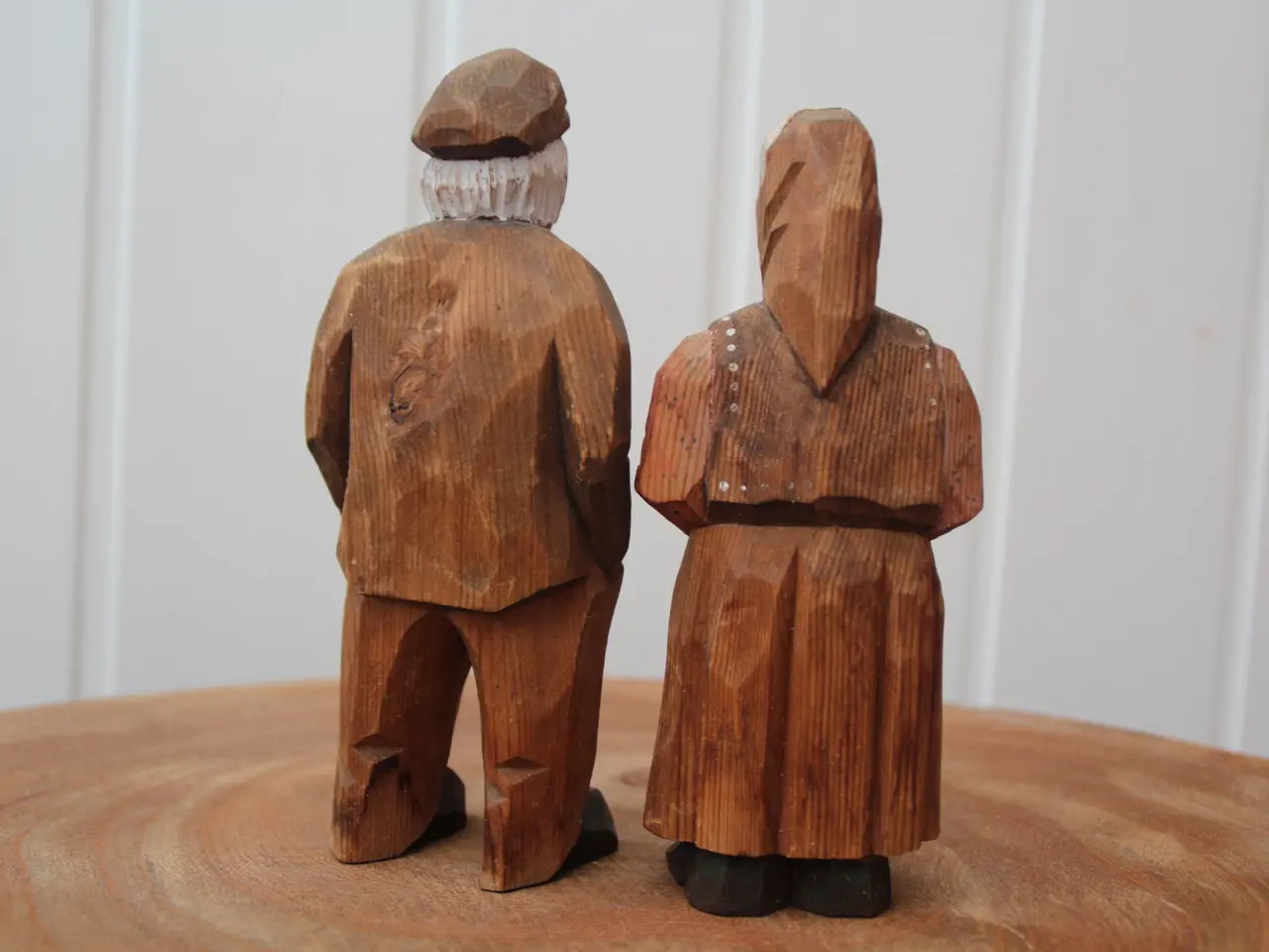 Billede 2 - Træfigurer, gammelt ægtepar