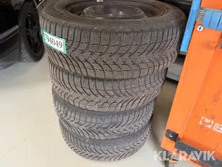 Dæk Michelin Alpin med fælge 4 styk