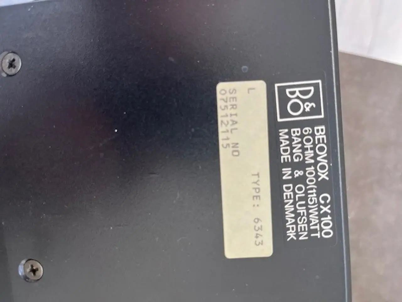 Billede 4 - Bang & Olufsen Beovox CX100 højttalere sort