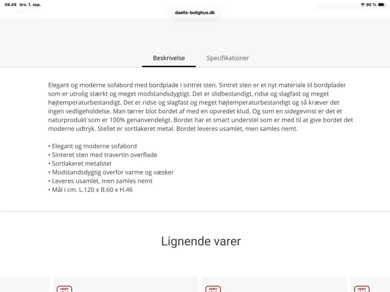 Billede 5 - Flot sofabord 
