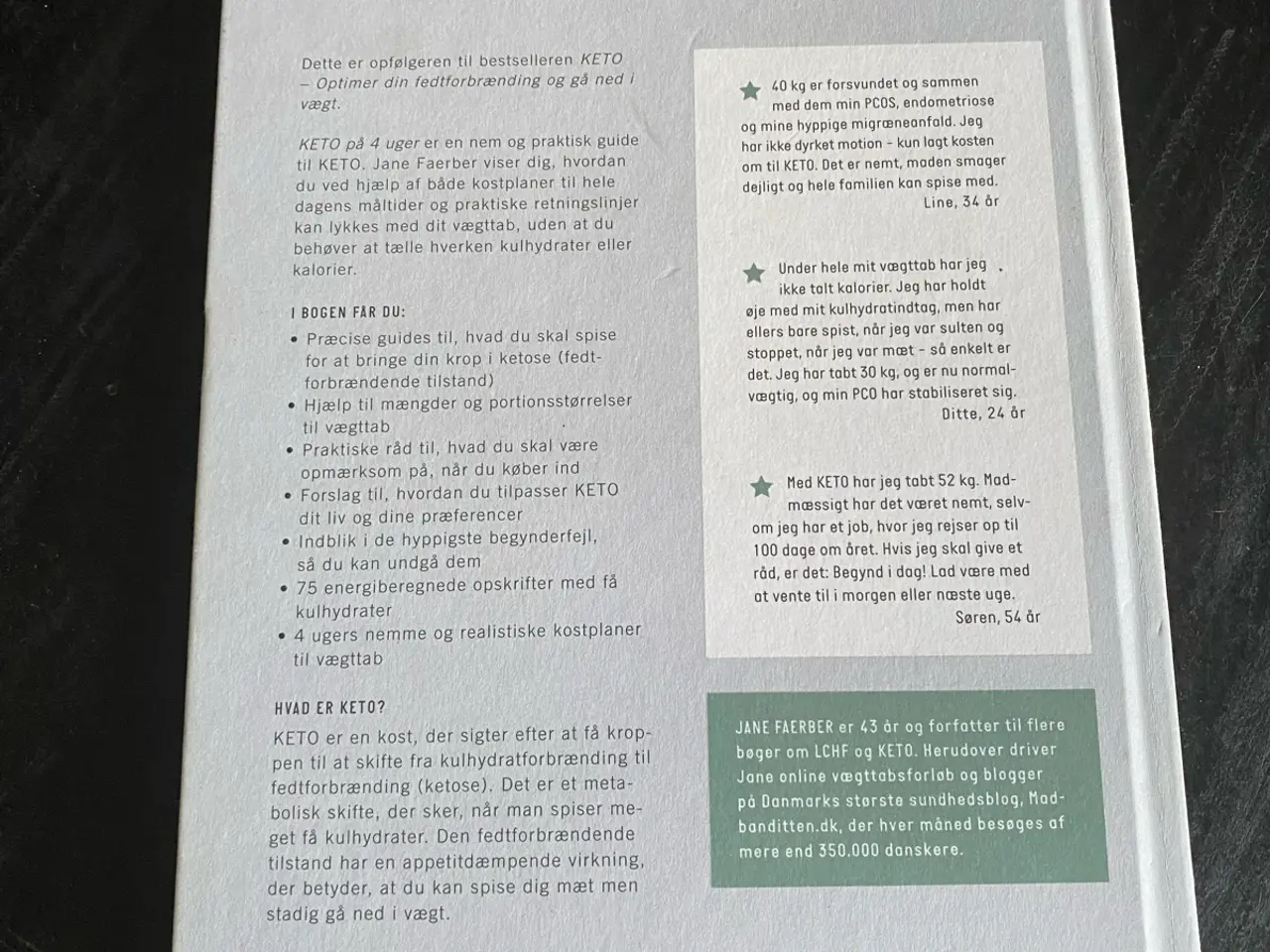 Billede 2 - Jane Faerber kogebog Keto på 4 uger