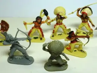Plast legetøj figurer.