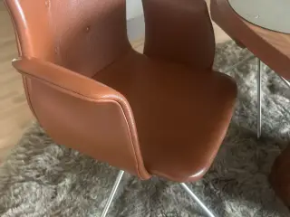 6 stk. Bent Hansen Primum Chair Dynamic – Ægte læd