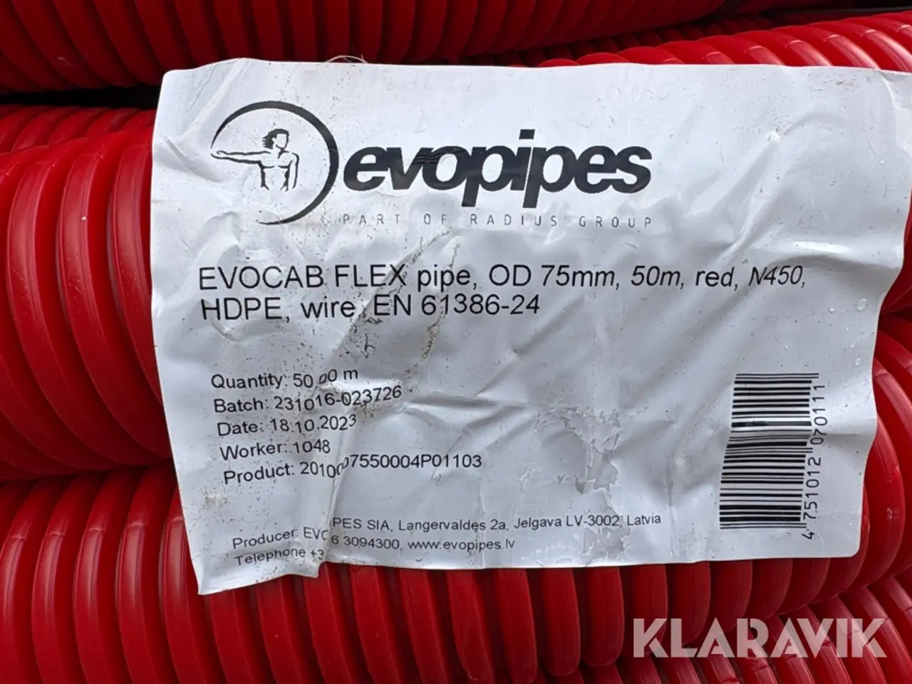 Billede 8 - Kabelbeskyttelsesrør Evopipes EVOCAB FLEX 14 × 50 m