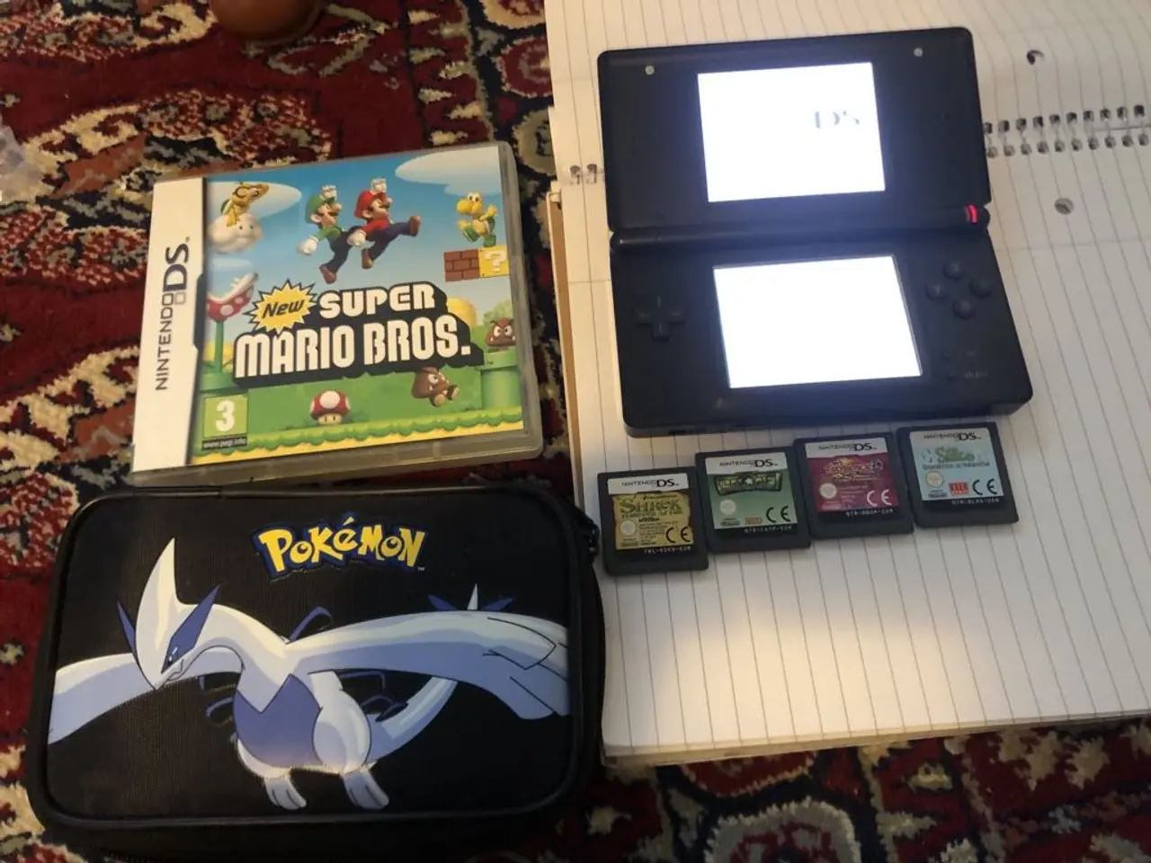 Billede 1 - Nintendo DS Lite+ 5 spil: New Super Mario Bros, Sh