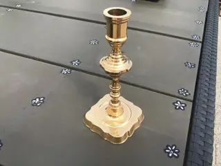 Messing lysestage (massiv) 505g