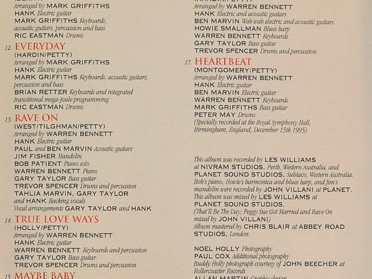 Billede 8 - Hank Marvin – Hank Plays Holly – CD