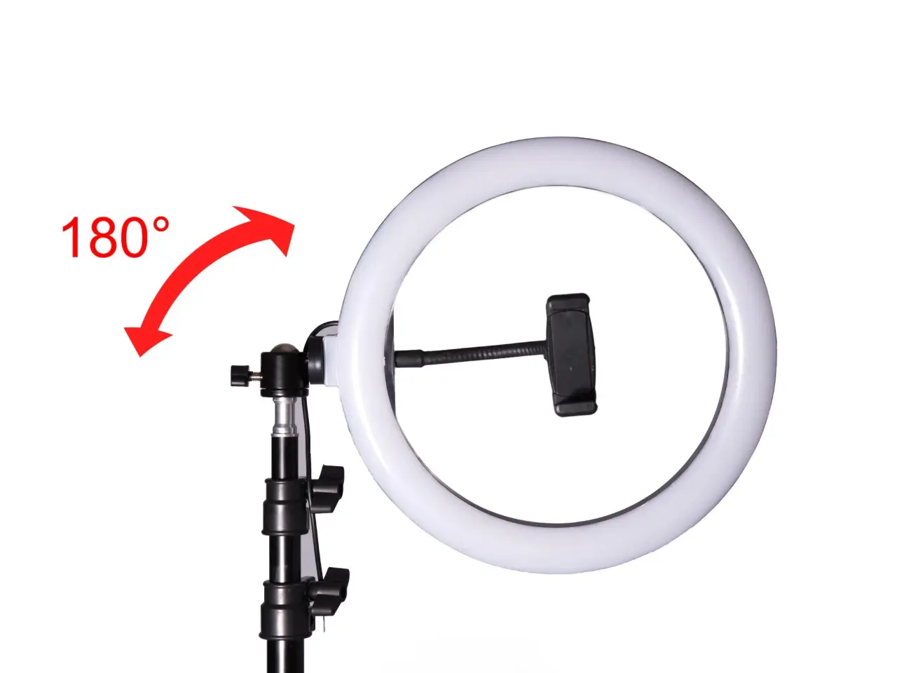 Billede 4 - Ring Light LED 60 W med stativ og fjernbetjening