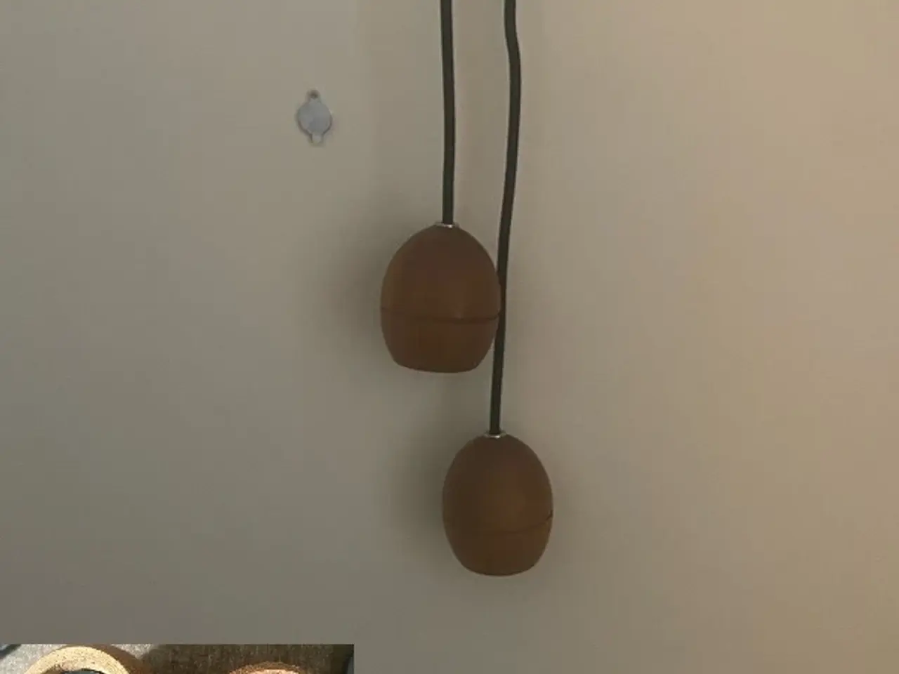 Billede 1 - * Lækre dobbeltlamper - i teaktræ