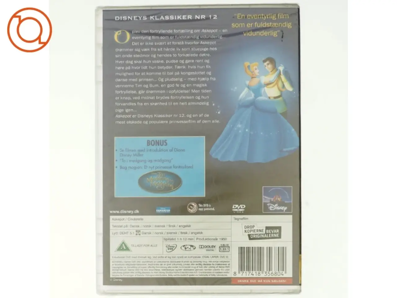 Billede 3 - Askepot fra Walt Disney