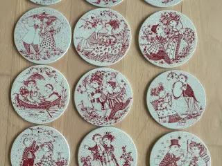 12 Bjørn Wiinblad platter