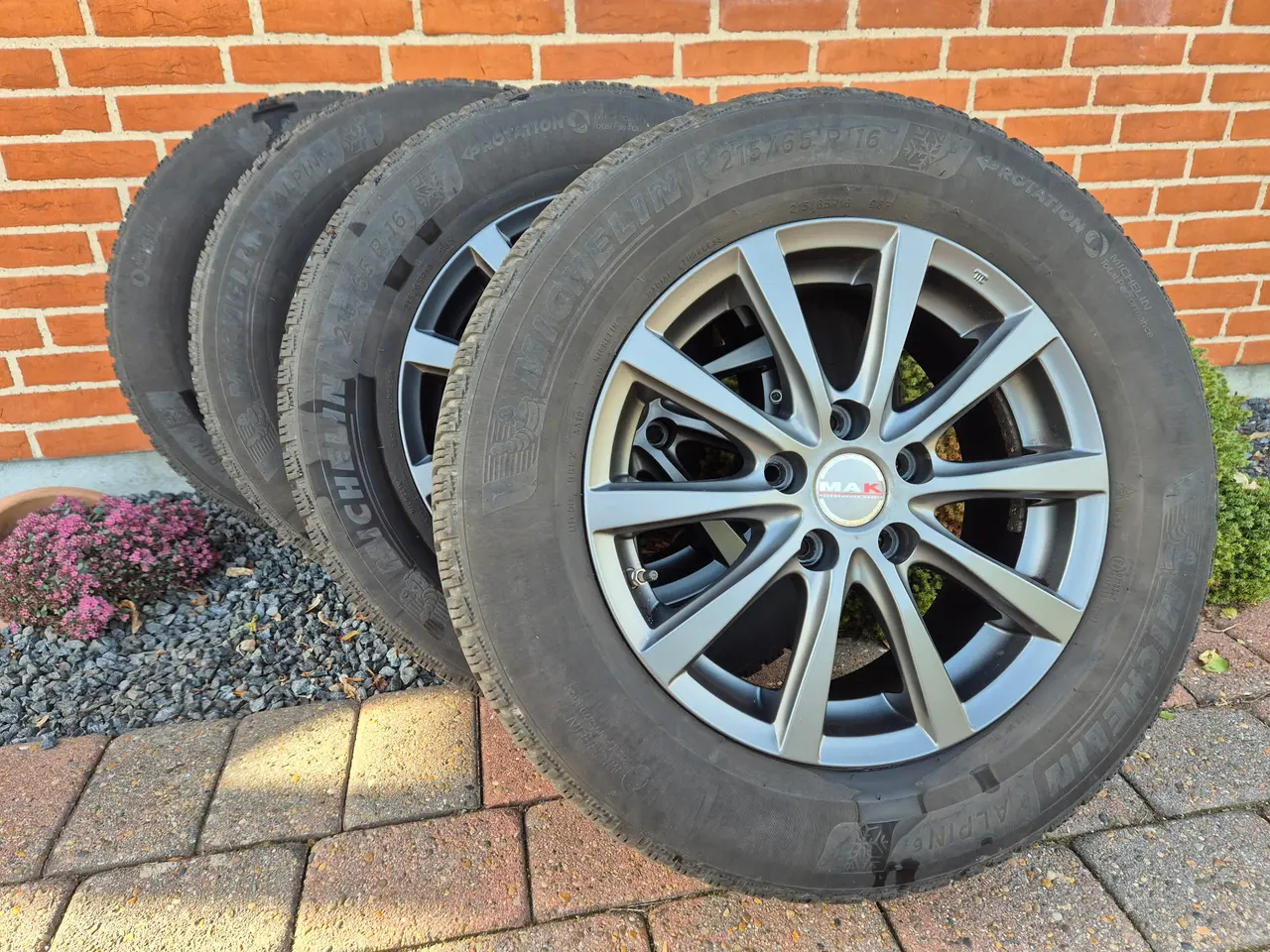 Billede 4 - MAK alufælge med MICHELIN vinterdæk