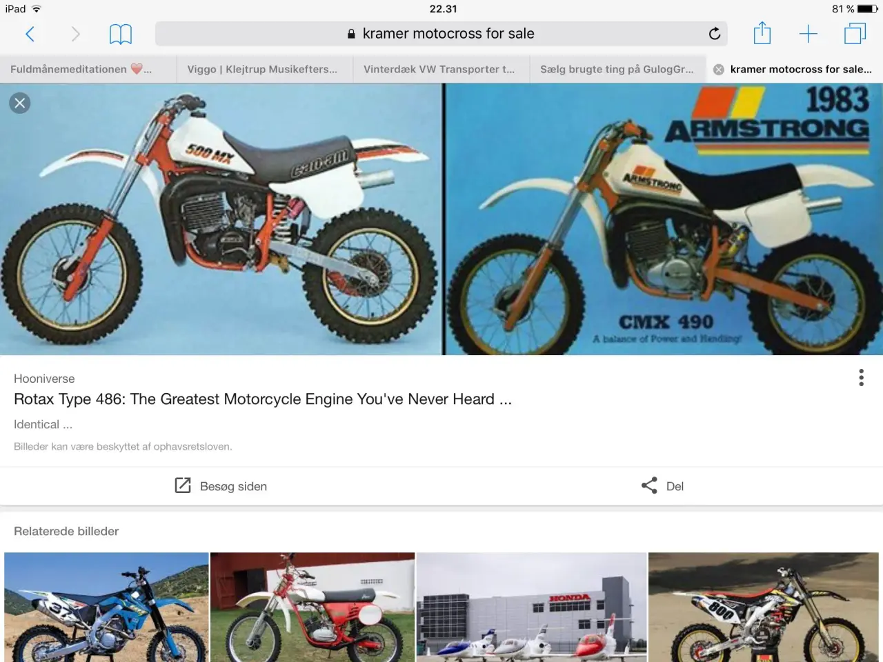 Billede 3 - Gammel crosser med rotax motor købes .